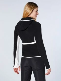 Chiemsee Fleecejacke "Calbine" In Schwarz/ Weiß -Chiemsee chiemsee fleecejacke calbine in schwarz weiss 2