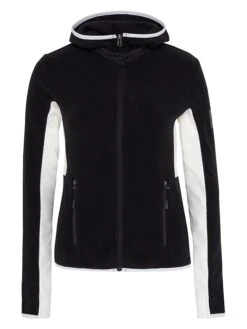 Chiemsee Fleecejacke "Calbine" In Schwarz/ Weiß