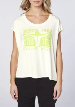 Chiemsee T-Shirt In Weiß-Gelb -Chiemsee chiemsee t shirt in weiss gelb 4